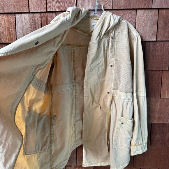 Sundance Maize Hooded Snap Front Utility Jacket in Women's X-Large - Picture 6 of 10